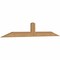 Ekena Millwork Portland Smooth Timber Gable Bracket, Western Red Cedar, 60"W x 10"H x 1 1/2"D x 3 1/2"F, 4/12 Pitch GBW060X10X0204POR00SWR - alternate 2